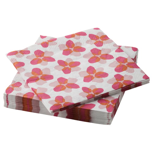 TOFSAND Paper napkin, pink, 13x13 "