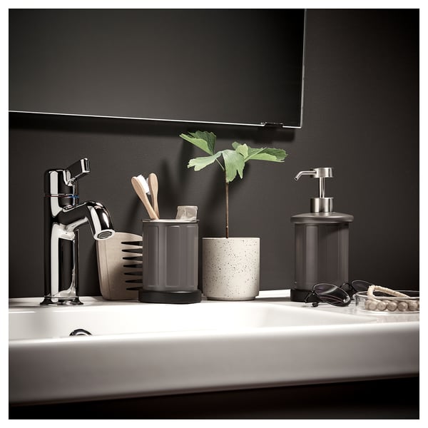 TOFTAN Toothbrush holder, gray IKEA