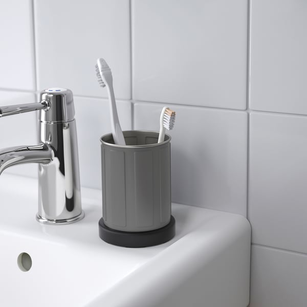 TOFTAN Toothbrush holder, gray IKEA