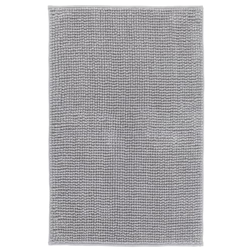 TOFTBO Bath mat, gray-white mélange, Length: 47 - IKEA