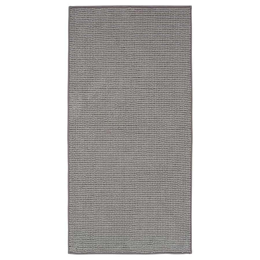 TOFTBO Bath mat, gray-white mélange, 24x47 "