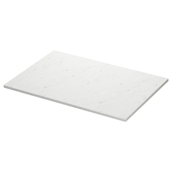 TOLKEN Countertop, white marble effect/foliated board, 37x21 1/2 "