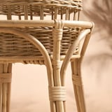 TOLKNING Plant stand, handmade rattan, 26 "