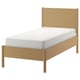 TONSTAD Bed frame, oak veneer/Lönset, Twin