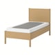 TONSTAD Bed frame, oak veneer/Lyngör white, Twin