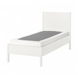 TONSTAD Bed frame, off-white/Lyngör white, Twin
