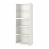 TONSTAD Bookcase, off-white, 31 7/8x14 5/8x79 "