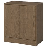 TONSTAD Cabinet with doors, brown stained oak veneer, 32 1/8x18 5/8x35 3/8 "