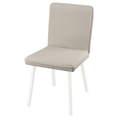 TONSTAD Chair cover, Fridtuna light beige