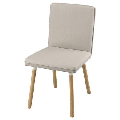 TONSTAD Chair, Fridtuna light beige/oak effect