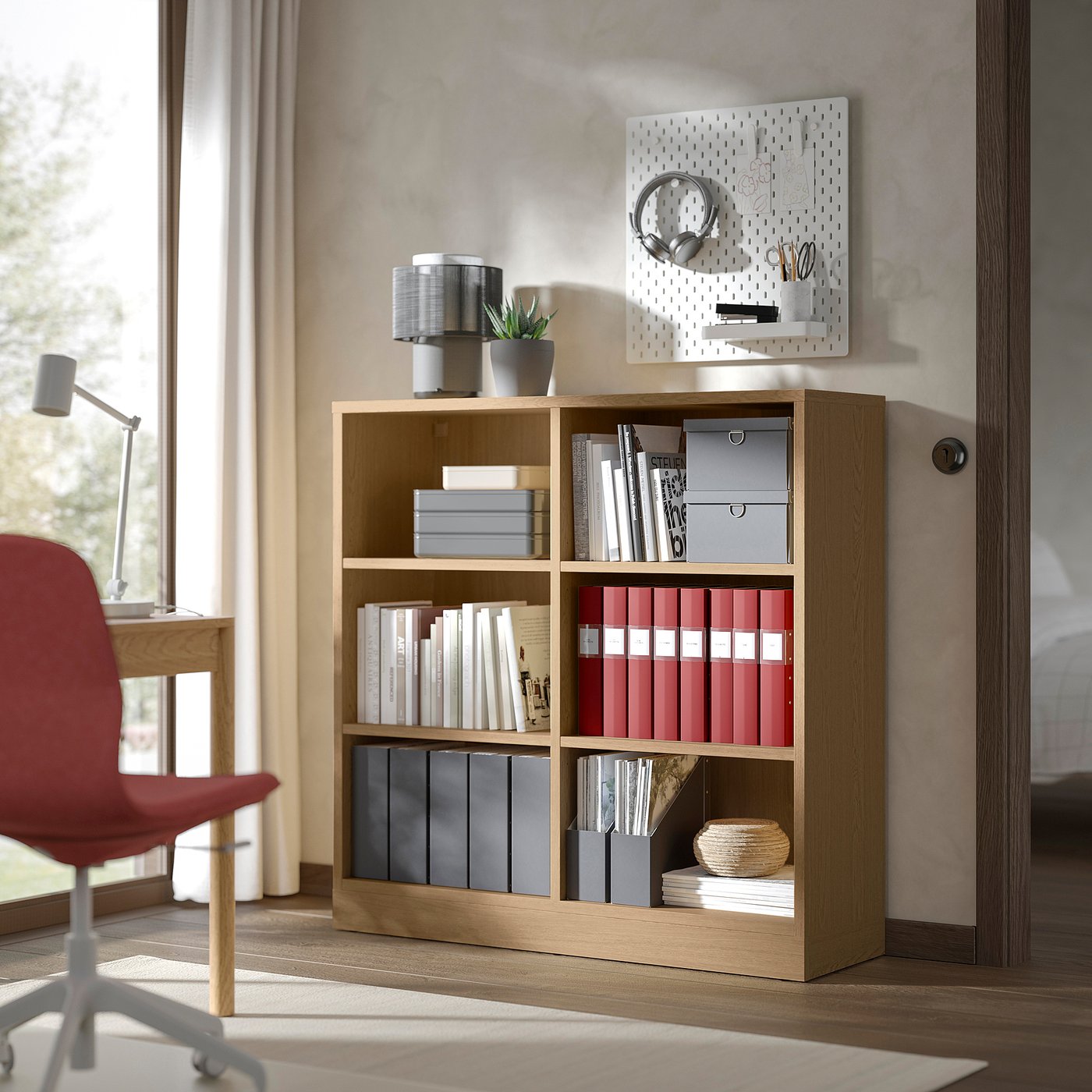 TONSTAD shelving unit, oak veneer, 471/2x145/8x471/4 TONSTAD shelving unit, oak veneer, 471/2x145/8x471/4