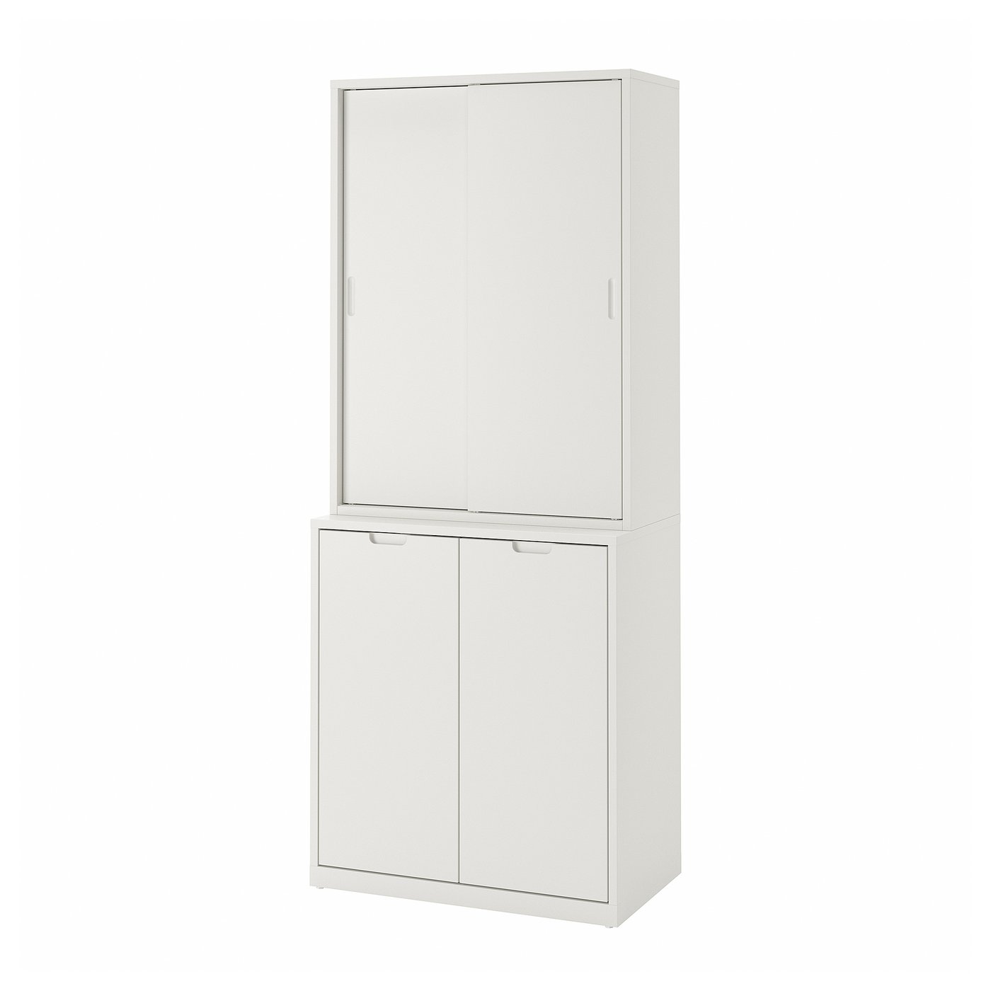 TONSTAD storage combination w sliding doors, off-white, 317/8x181