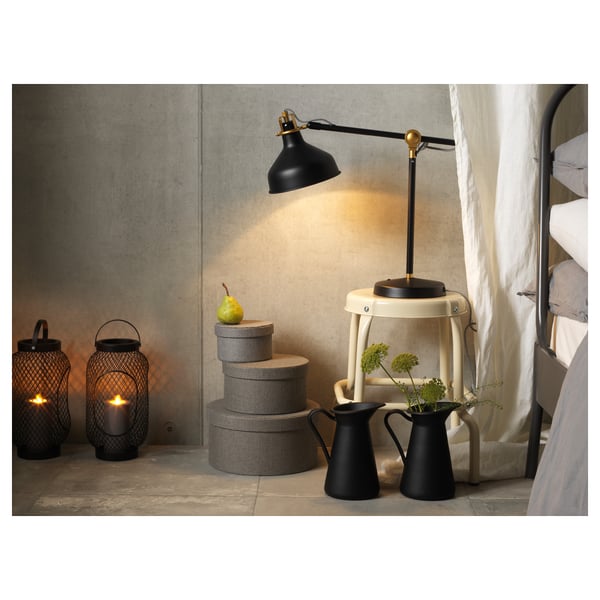 Toppig Lantern For Block Candle Black Height 14 Ikea