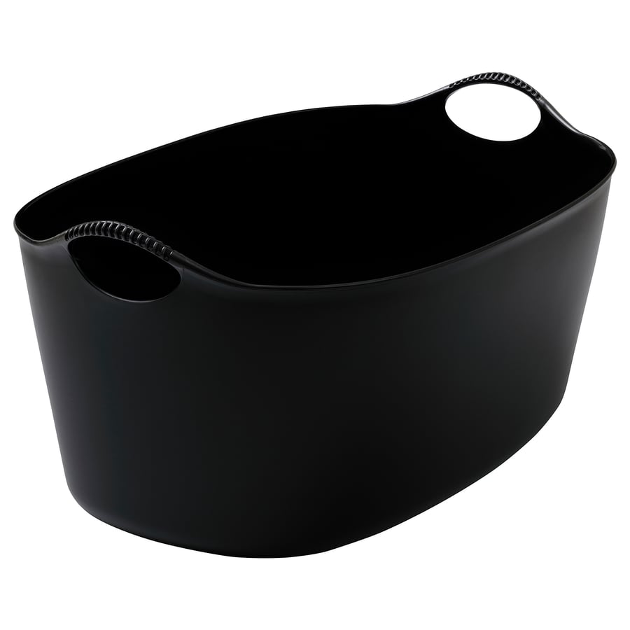 TORKIS flexible laundry basket, in/outdoor, black, 9 gallon IKEA