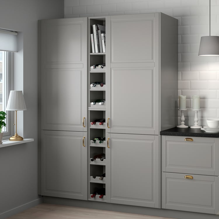 TORNVIKEN Open cabinet, gray, Width: 9" Height: 40". Order today! - IKEA