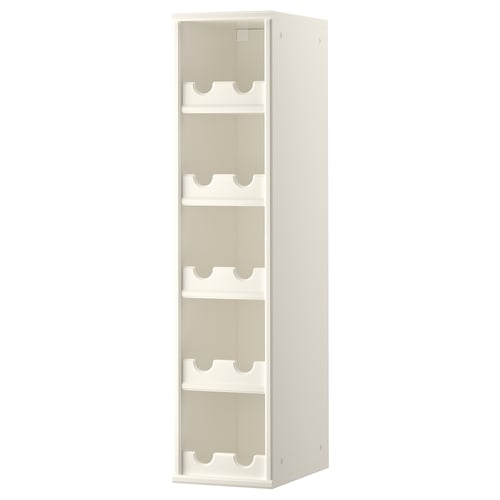 TORNVIKEN kitchen cabinet, white, 4 shelves, fiberboard, easy access.