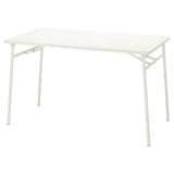 TORPARÖ Table, outdoor, white/foldable, 51 1/8x29 1/8 "