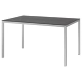 TORSBY Table, chrome plated black/marble effect ceramic, 53 1/8x33 1/2 "