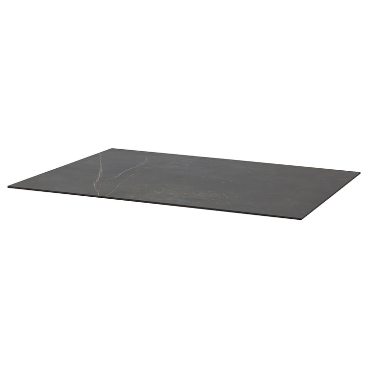 TORSBY tabletop, black marble effect/ceramic, 531/8x331/2" IKEA