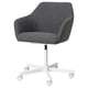 TOSSBERG / MALSKÄR Swivel chair, Gunnared dark gray/white