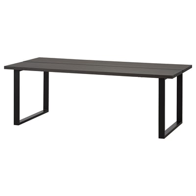 TRANEBO Dining table, black, 86 5/8x39 3/4x29 7/8 "