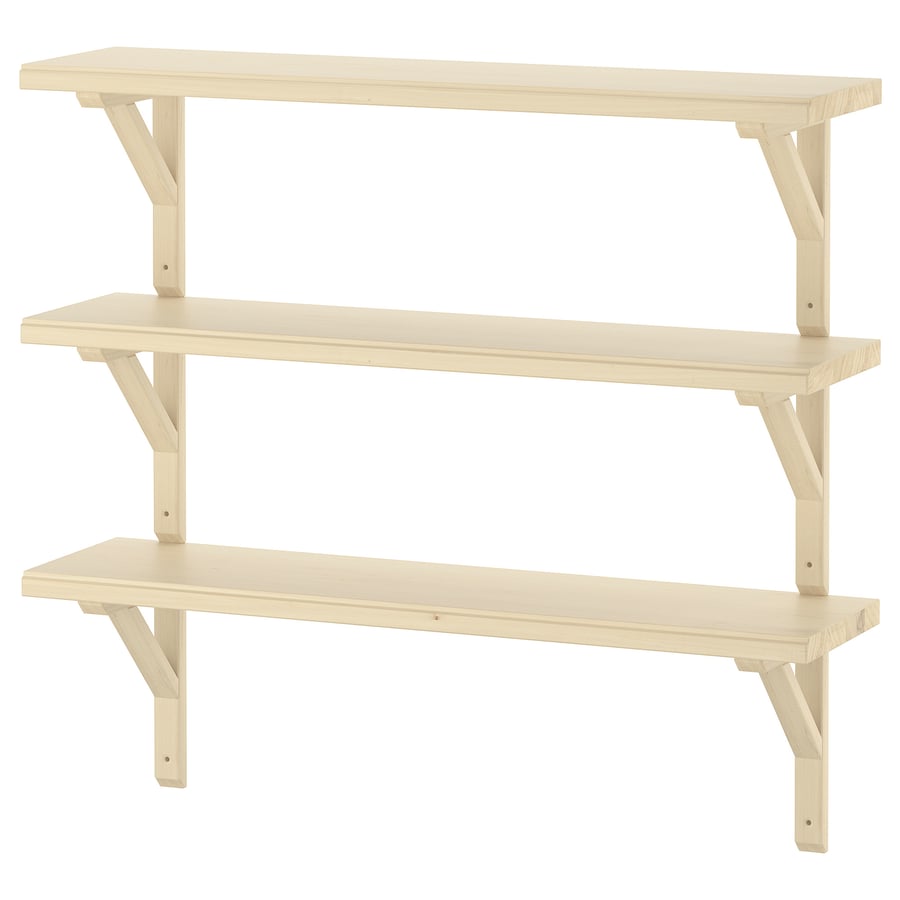 TRANHULT / SANDSHULT wall shelf combination, aspen, 311/2x77/8" IKEA