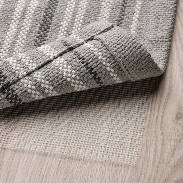 TRANSPORTLED rug, flatwoven, gray/stripe, 1'8"x2'7" IKEA