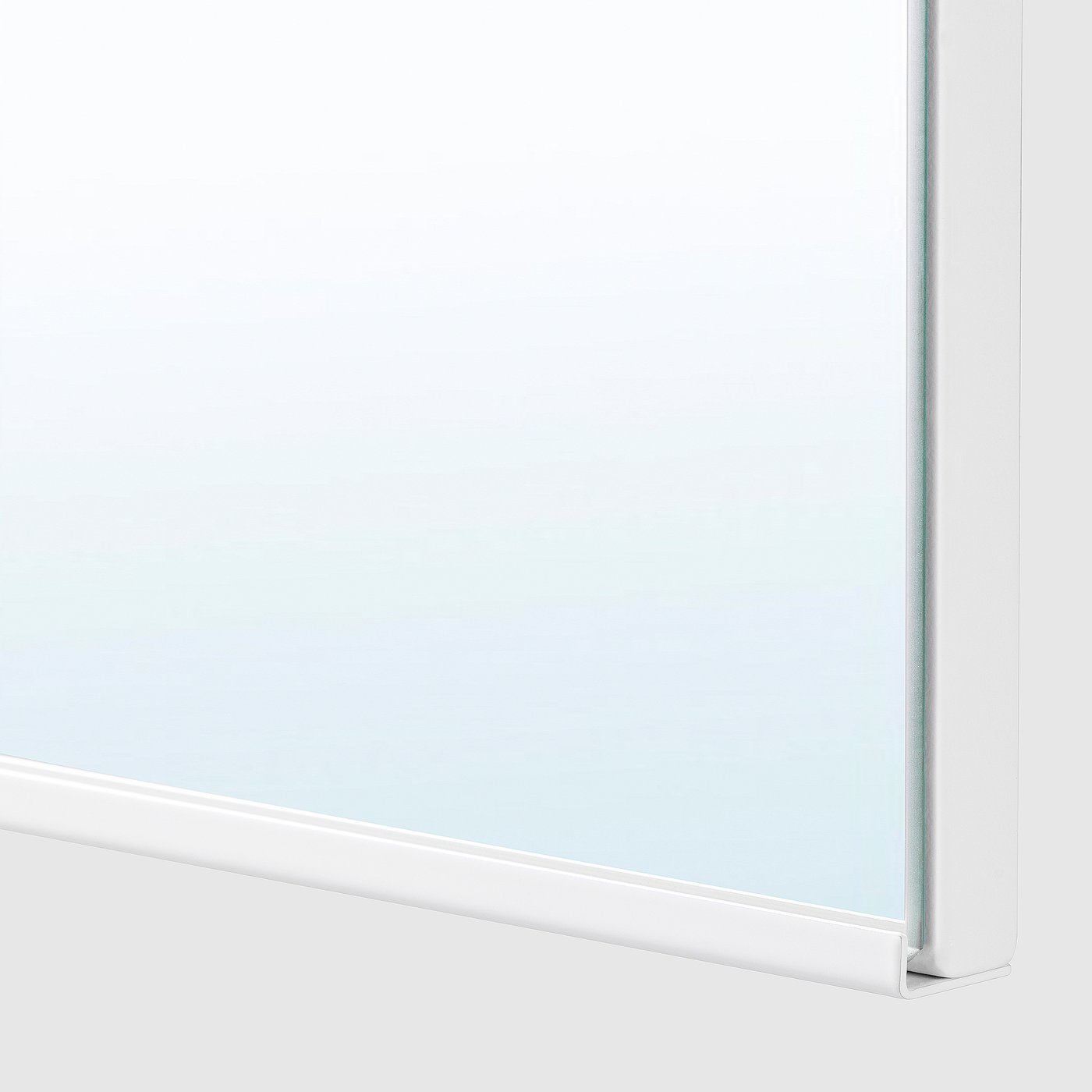 TREASJÖN mirror cabinet w/2 doors & light, 311/2x63/4x291/2