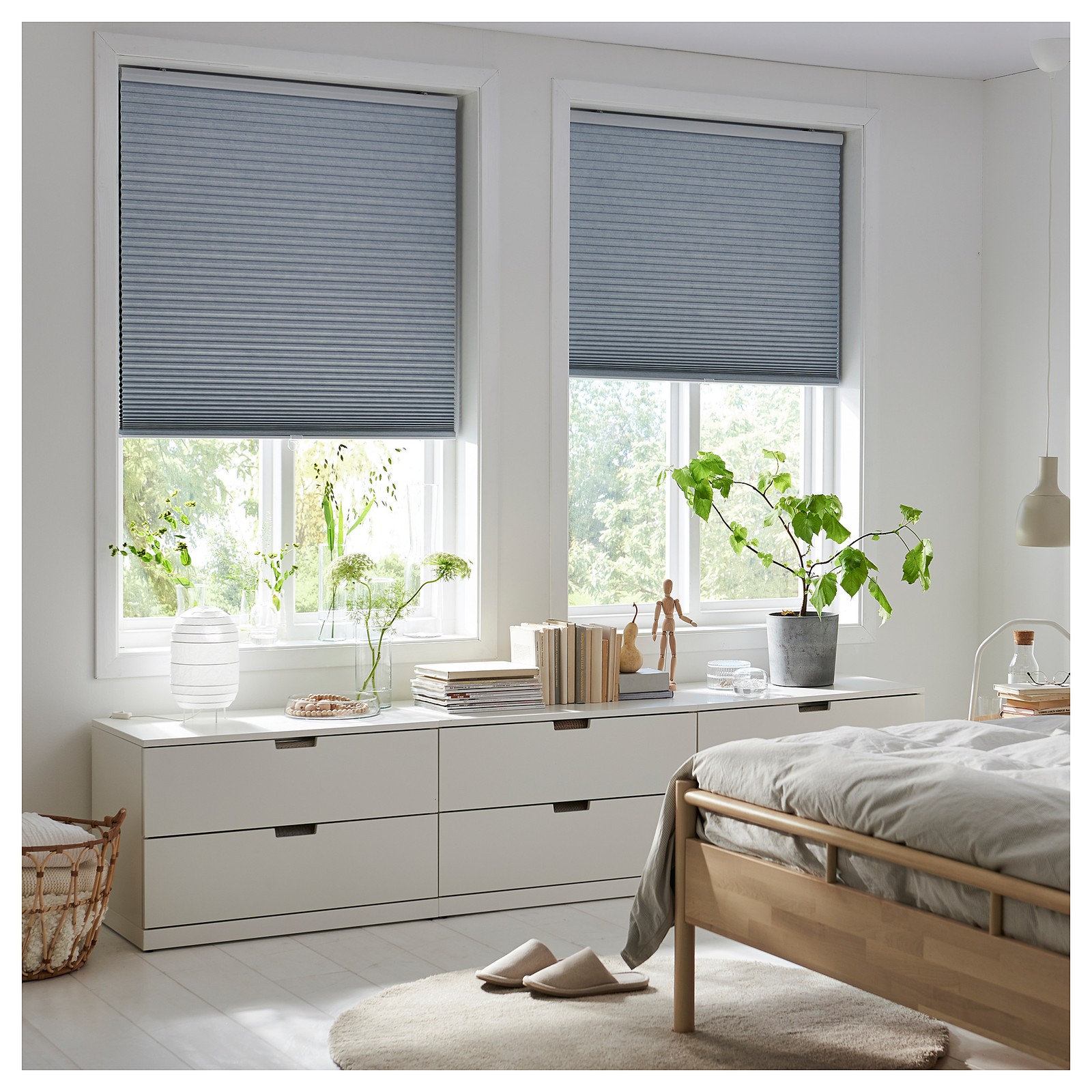 TRIPPEVALS Blackout cellular blind, light gray, 30x76 ¾" IKEA