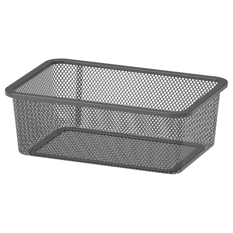 TROFAST mesh storage box, dark gray, 77/8x113/4x37/8" IKEA