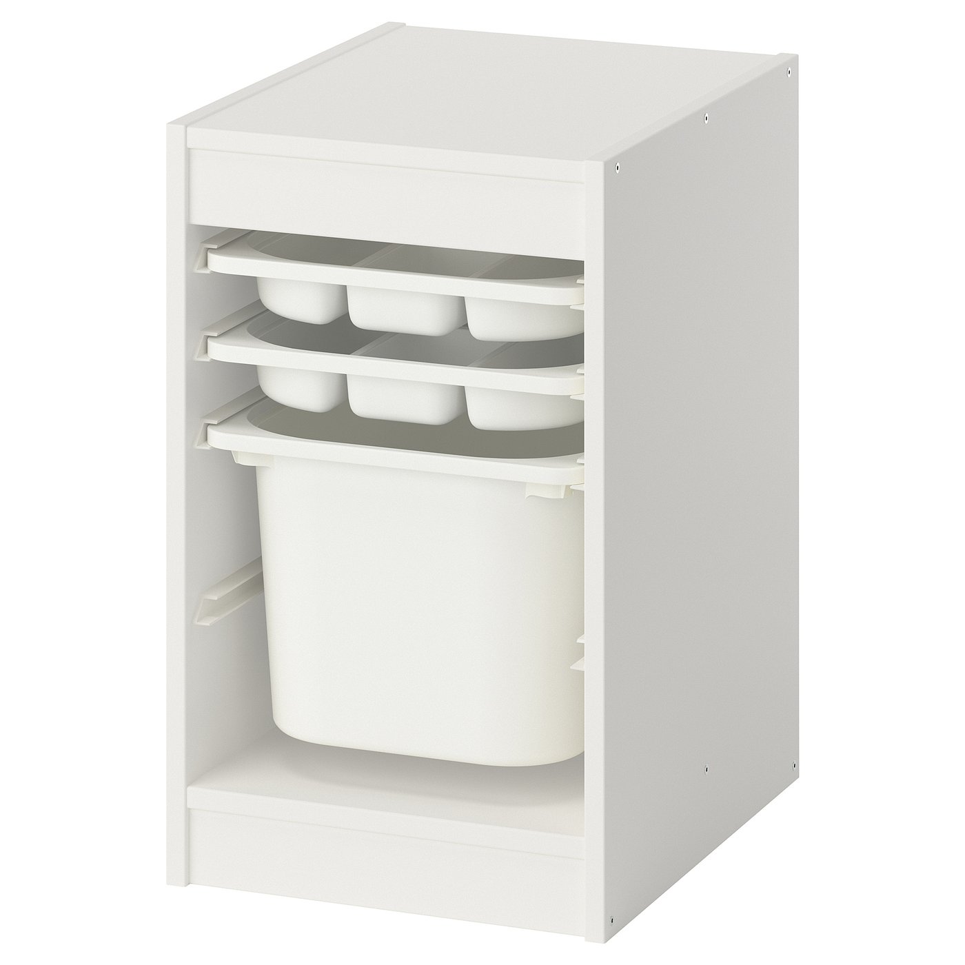 IKEA TROFAST トロファスト ホワイトBOX付き 2棚 TROFAST storage combination with box/trays, white/white, 133/8x173
