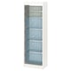TROFAST Storage combination with boxes, white light green-gray/gray-blue, 18 1/8x11 3/4x57 1/8 "