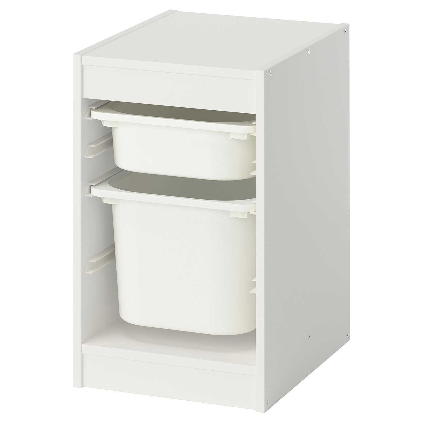 IKEA TROFAST 縦型タイプ TROFAST storage combination with boxes, gray/white, 39x173