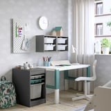 TROFAST Wall storage, gray/white, 13 3/8x8 1/4x11 3/4 "