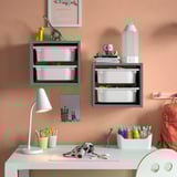 TROFAST Wall storage, gray/white, 13 3/8x8 1/4x11 3/4 "