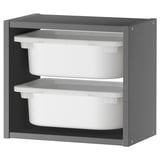 TROFAST Wall storage, gray/white, 13 3/8x8 1/4x11 3/4 "