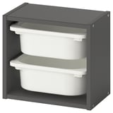 TROFAST Wall storage, gray/white, 13 3/8x8 1/4x11 3/4 "