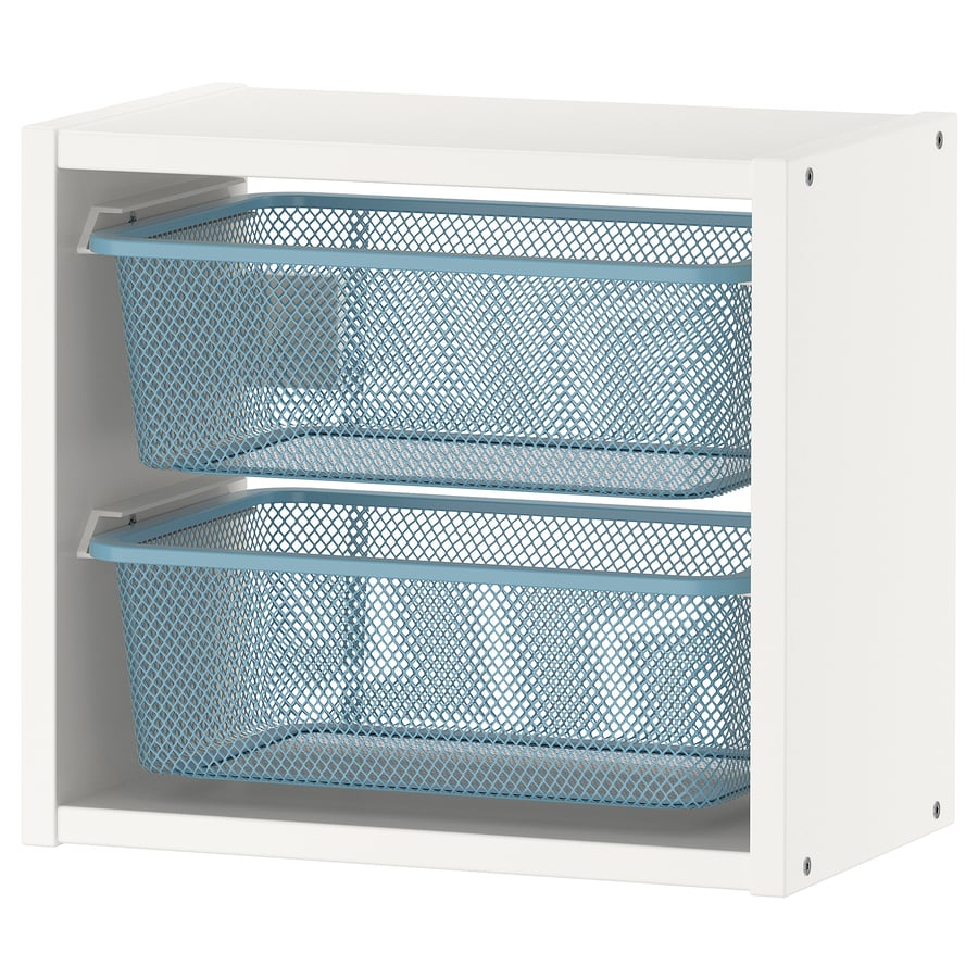 TROFAST wall storage, white/grayblue, 133/8x81/4x113/4" IKEA