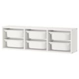 TROFAST Wall storage, white/white, 39x8 ¼x11 ¾ "