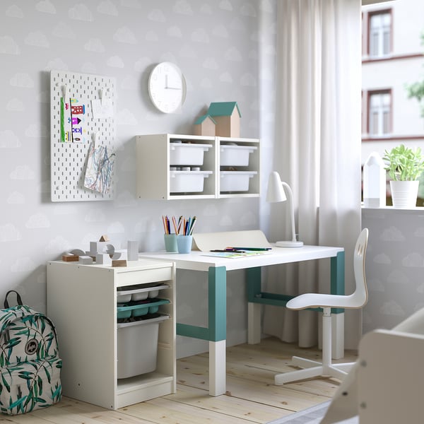 TROFAST Wall storage, white/white, 13 3/8x8 1/4x11 3/4 "