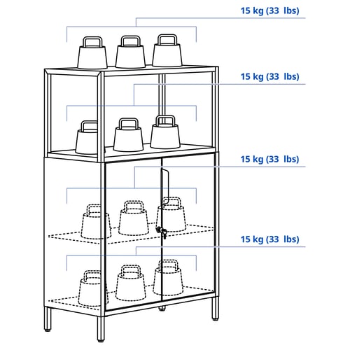 Illustration with measurements for the product: TROTTEN.