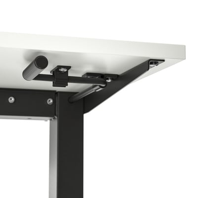 TROTTEN Desk sit/stand, white/anthracite, 47 1/4x27 1/2 "