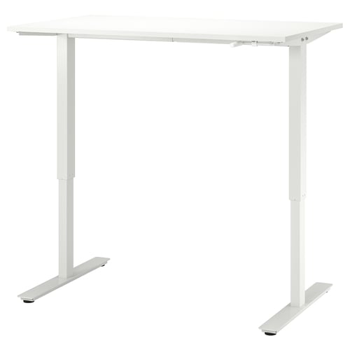 TROTTEN desk sit/stand, white, 471/4x271/2" IKEA