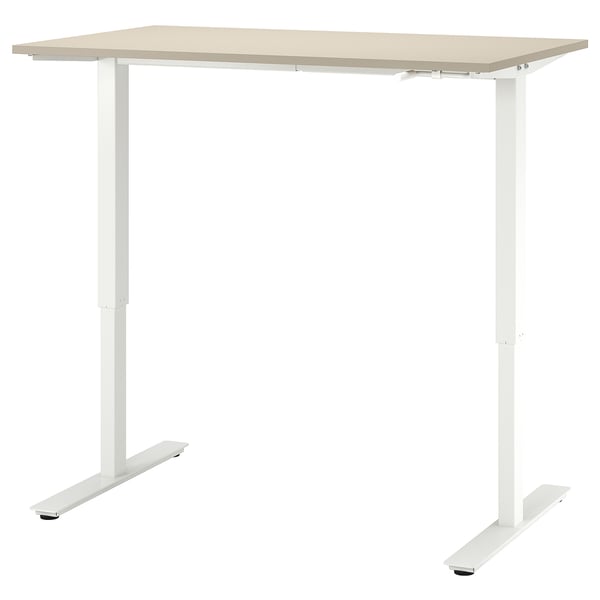 TROTTEN Tabletop, beige, 47 1/4x27 1/2 "