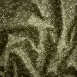 TRYSTÄVMAL Curtains, 1 pair, green/white floral pattern/with heading tape, 57x98 "