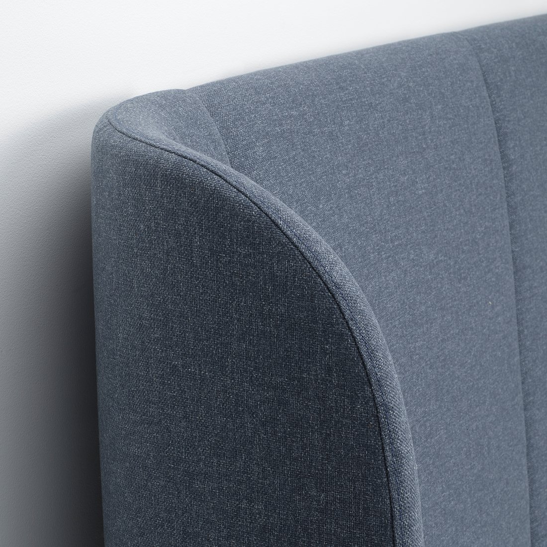 TUFJORD Upholstered bed frame, Gunnared blue, Queen - IKEA