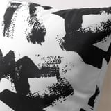 TURILL Cushion, white/black, 16x16 "
