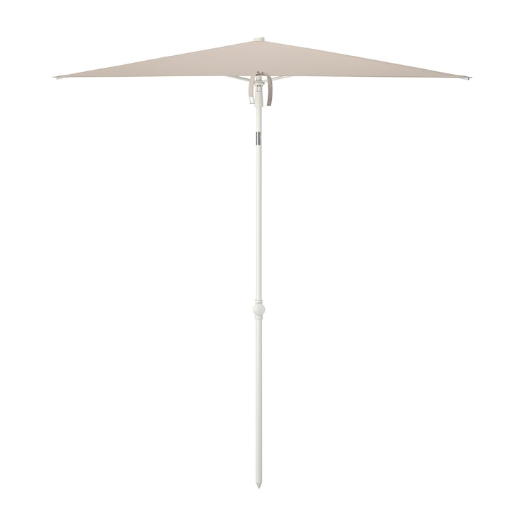 TVETÖ umbrella, tilting/graybeige white, 707/8x571/8" IKEA