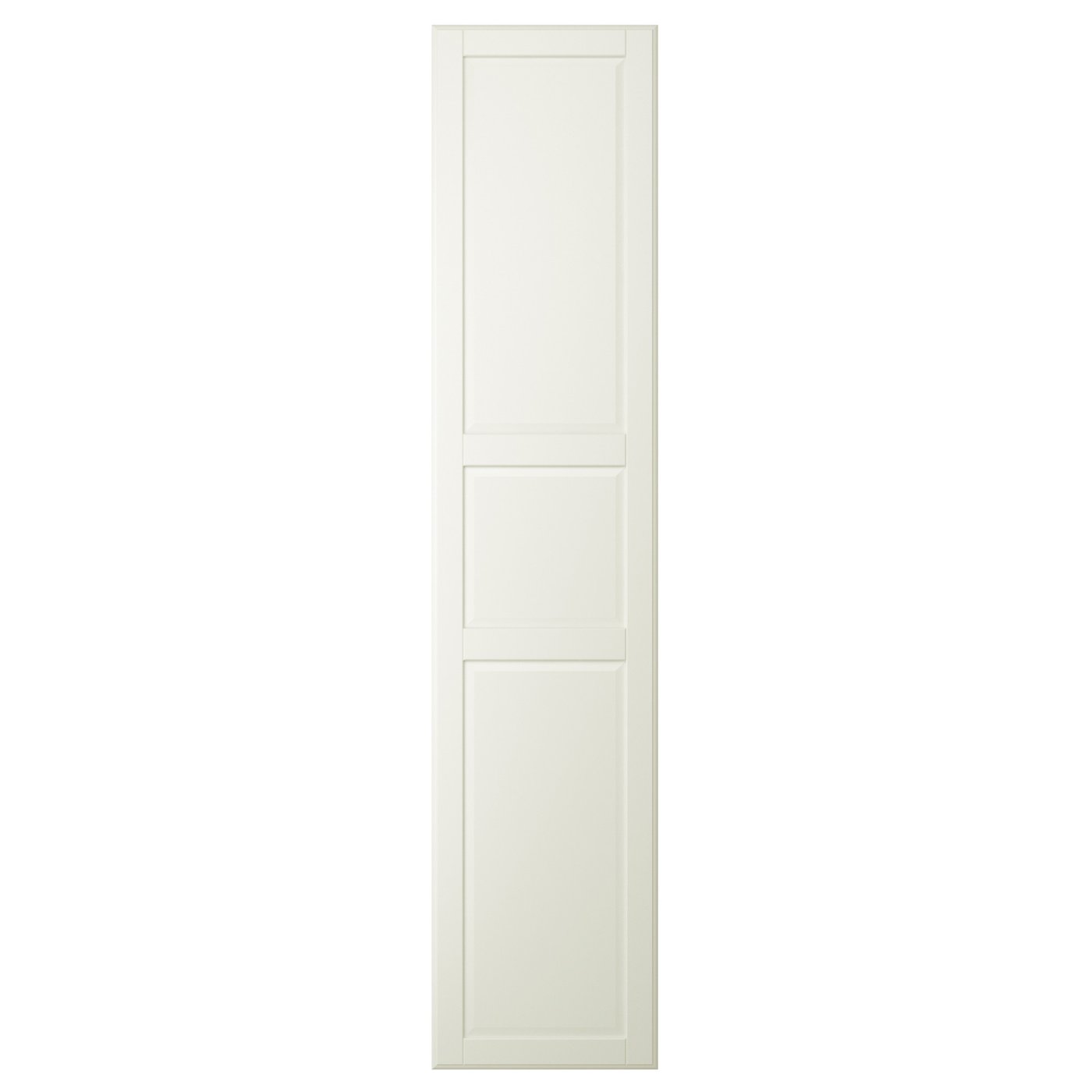 TYSSEDAL door with hinges, white, 191/2x903/8