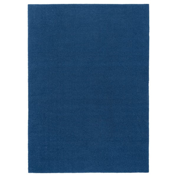 Tyvelse Rug Low Pile Dark Blue 5 7 X7 10 Ikea